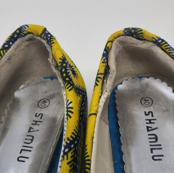 Yellow Patterned Flats - Picture 9 of 15